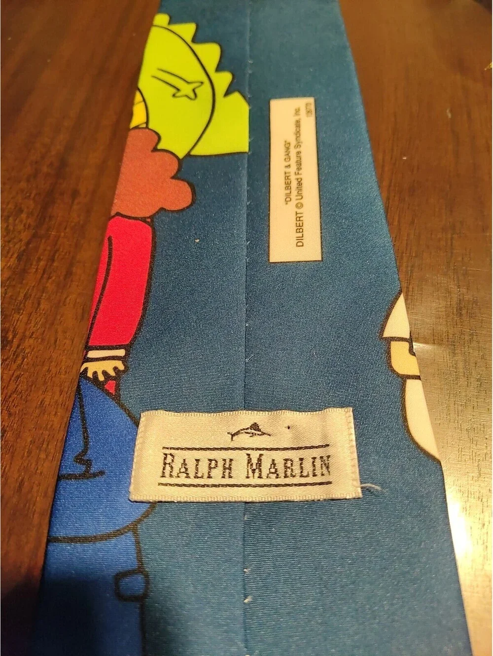 Vintage Ralph Marlin Mens Tie 1997 Dilbert Made in USA
